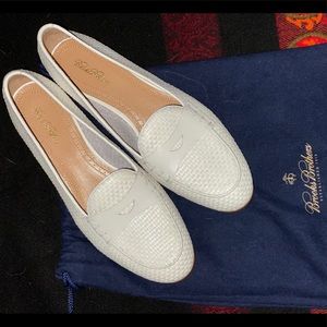 Brooks Brothers ladies white penny loafer